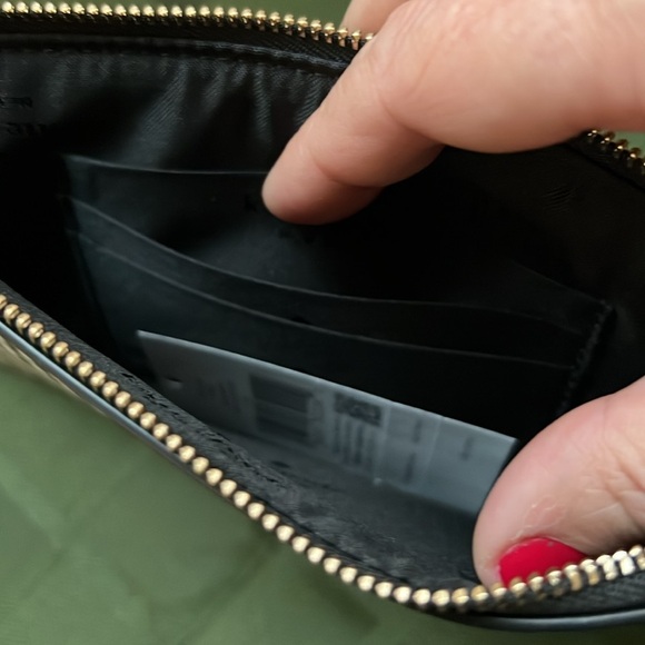 NWT Kate Spade Lucy Jazzy Gingham Printed Medium L-Zip Wristlet - Picture 6 of 9